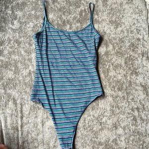 Brandy Melville Striped Tank Bodysuit